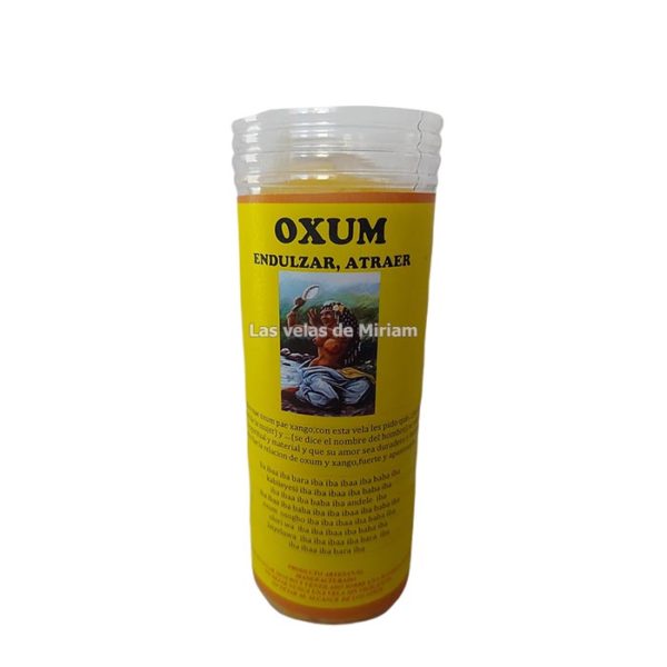 Velón de oración con aceite Oxum
