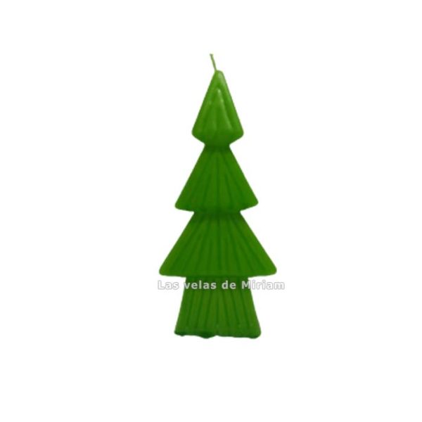 Velón árbol de navidad verde